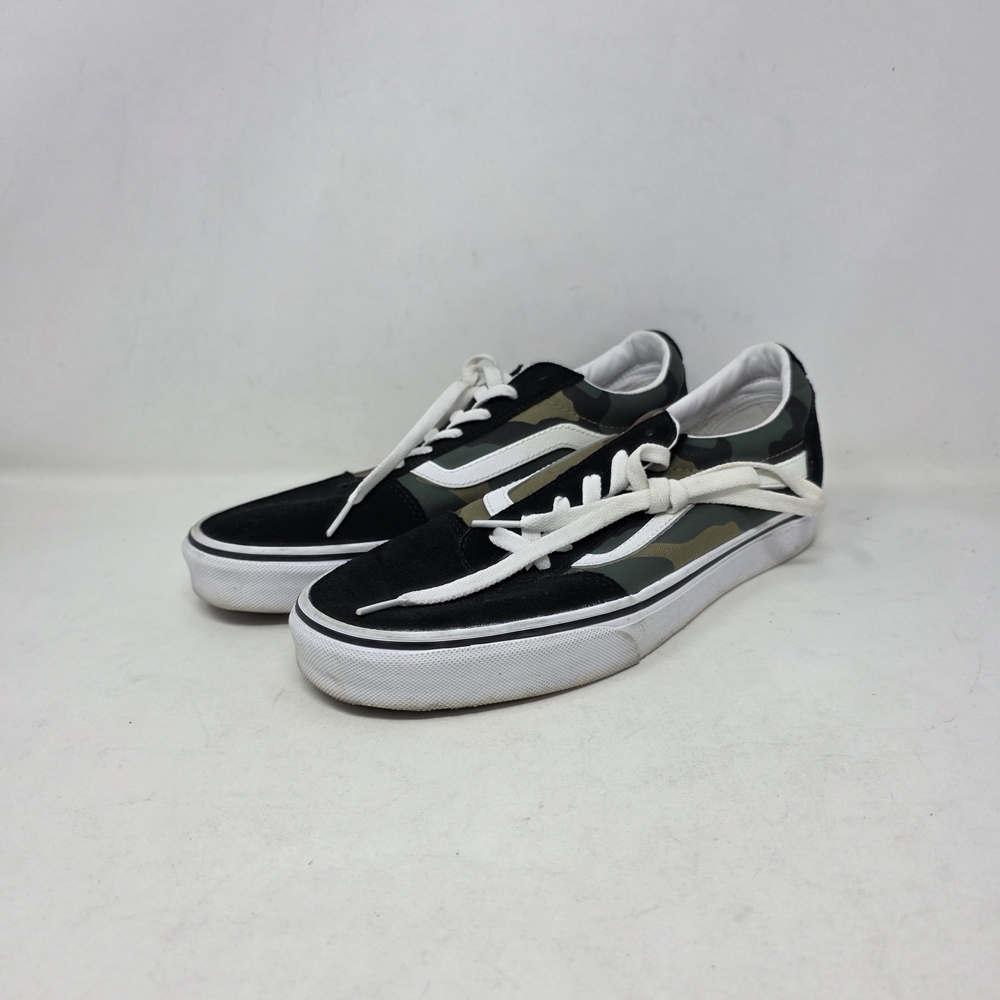 Vans Camo Black and Green Casual Shoes Women's Size 10